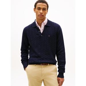 Tommy Hilfiger Cable Knit Polo Jumper